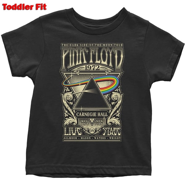Pink Floyd Kids Toddler T-Shirt: Carnegie Hall Poster (2 Years)