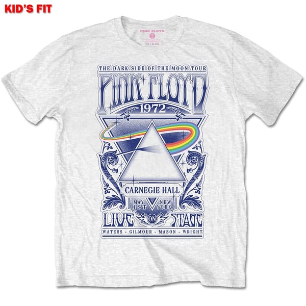 Pink Floyd Kids T-Shirt: Carnegie Hall Poster (Retail Pack) (1-2 Years)