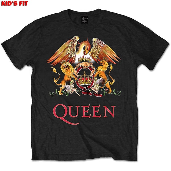 Queen Kids T-Shirt: Classic Crest (5-6 Years)
