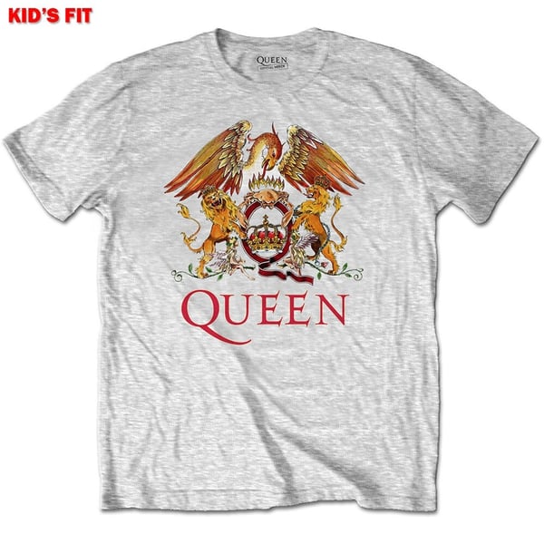 Queen Kids T-Shirt: Classic Crest (7-8 Years)