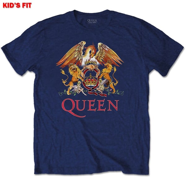 Queen Kids T-Shirt: Classic Crest (5-6 Years)