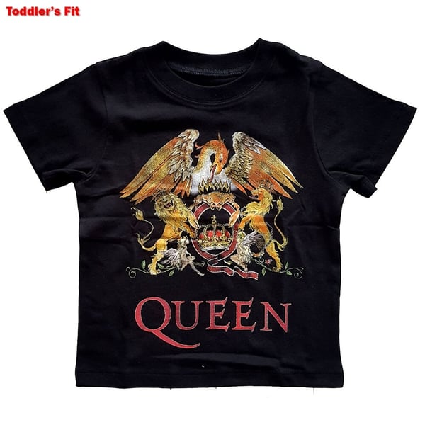 Queen Kids Toddler T-Shirt: Classic Crest (12 Months)