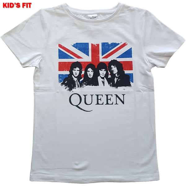 Queen Kids T-Shirt: Vintage Union Jack (3-4 Years)
