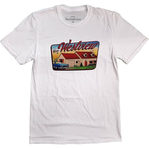 Marvel Comics Unisex T-Shirt: WandaVision Westview (XX-Large)