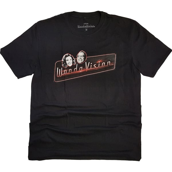 Marvel Comics Unisex T-Shirt: WandaVision Red Logo (Medium)