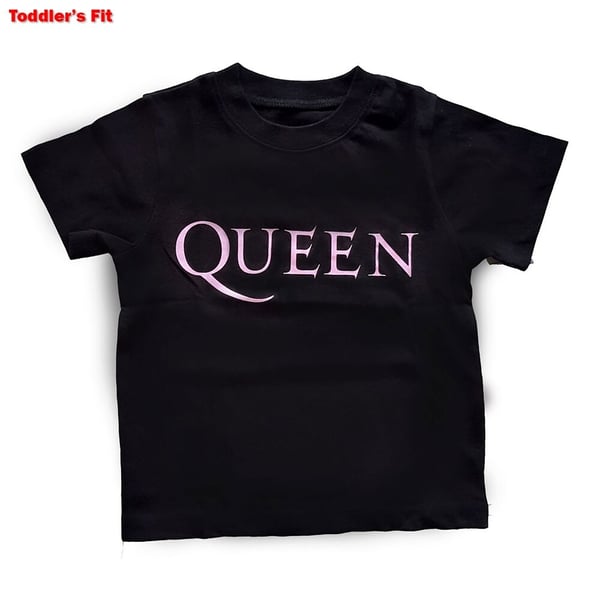 Queen Kids Toddler T-Shirt: Pink Logo (3 Years)