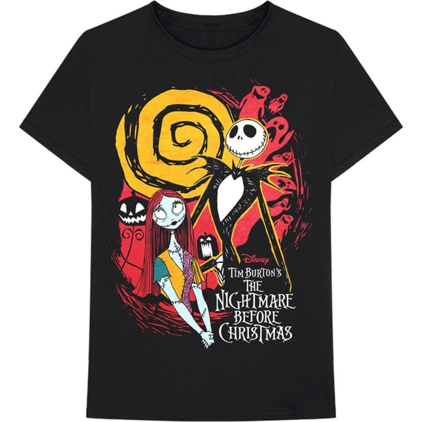 Disney Unisex T-Shirt: The Nightmare Before Christmas Ghosts (Small)
