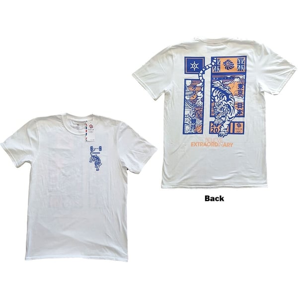 Team GB Unisex T-Shirt: Tiger (Back Print) (Medium)