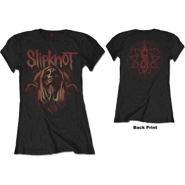 Slipknot Ladies T-Shirt: Evil Witch (Back Print) (Small)