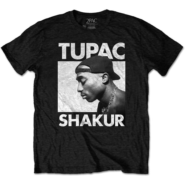 Tupac Unisex Eco T-Shirt: Eyes Closed (Large)