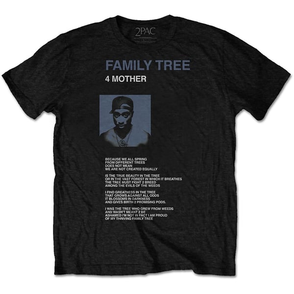 Tupac Unisex T-Shirt: Family Tree (Large)