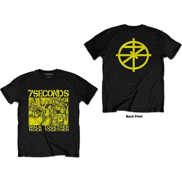 7 Seconds Unisex T-Shirt: WTRT (Back Print) (Small)