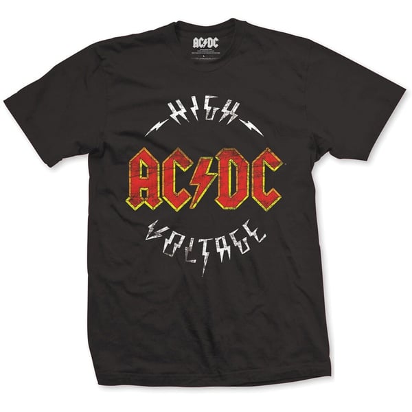 AC/DC Unisex T-Shirt: High Voltage (Medium)