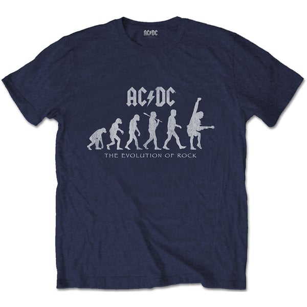 AC/DC Unisex T-Shirt: Evolution of Rock (Medium)