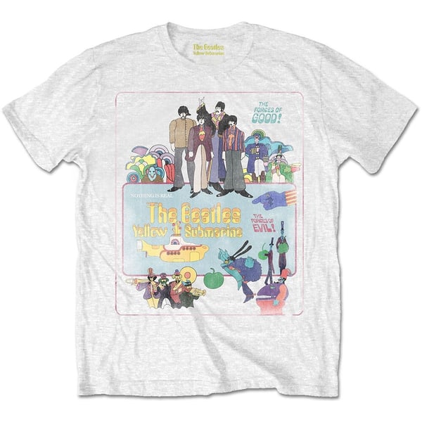 The Beatles Unisex T-Shirt: Yellow Submarine Vintage Movie Poster (XX-Large)