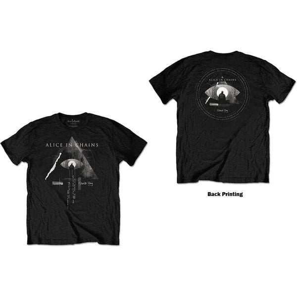 Alice In Chains Unisex T-Shirt: Fog Mountain (Back Print) (X-Large)