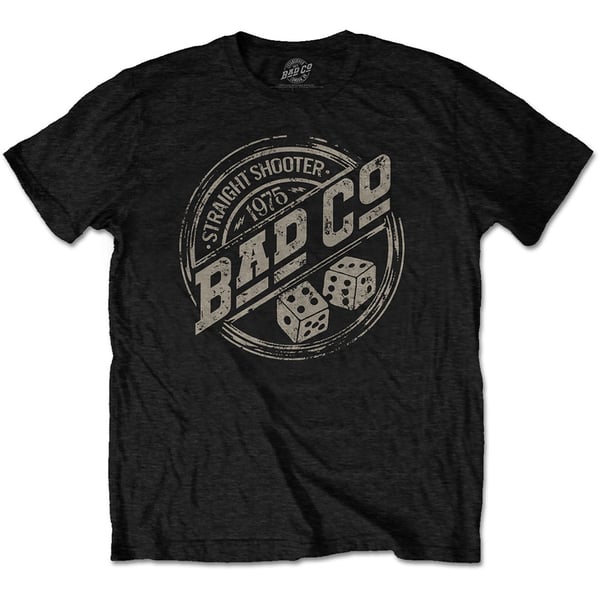Bad Company Unisex T-Shirt: Straight Shooter Roundel (X-Large)