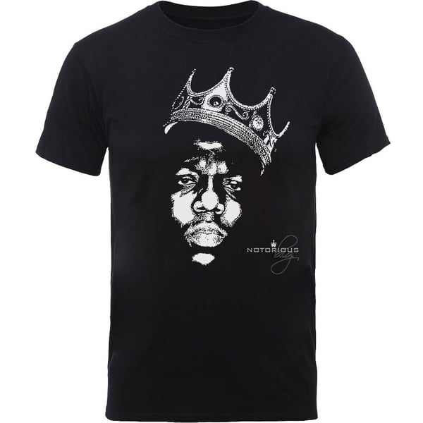 Biggie Smalls Unisex T-Shirt: Crown Face (Medium)
