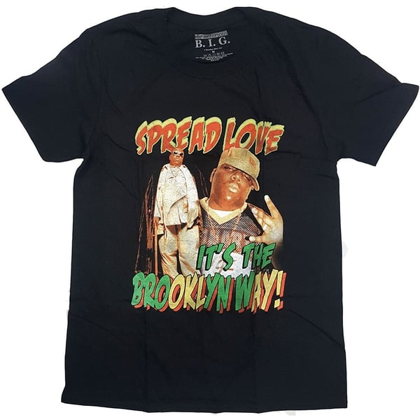 Biggie Smalls Unisex T-Shirt: Spread The Love (Medium)