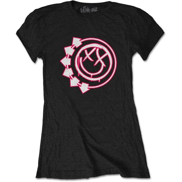 Blink-182 Ladies T-Shirt: Six Arrow Smiley (X-Large)