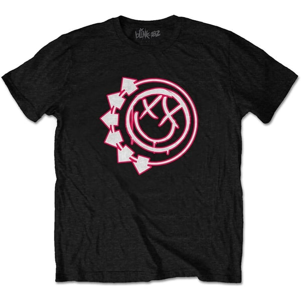 Blink-182 Unisex T-Shirt: Six Arrow Smiley (Medium)