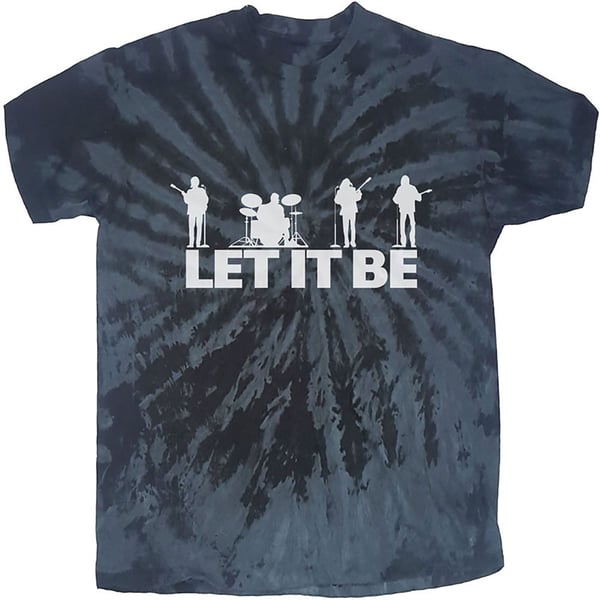 The Beatles Unisex T-Shirt: Let It Be Silhouette (Dip-Dye) (XX-Large)