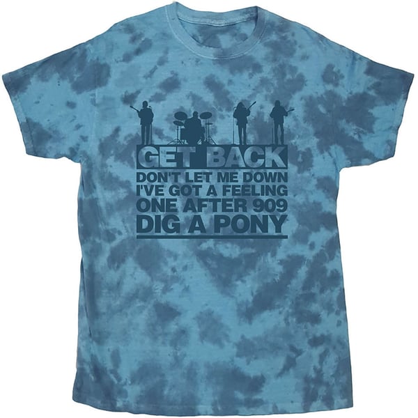The Beatles Unisex T-Shirt: Let it Be Songs (Dip-Dye) (XX-Large)