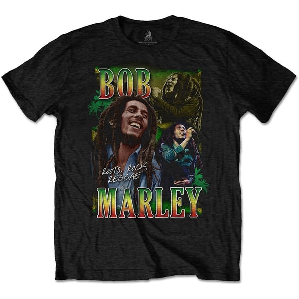 Bob Marley Unisex T-Shirt: Roots, Rock, Reggae Homage (Small)