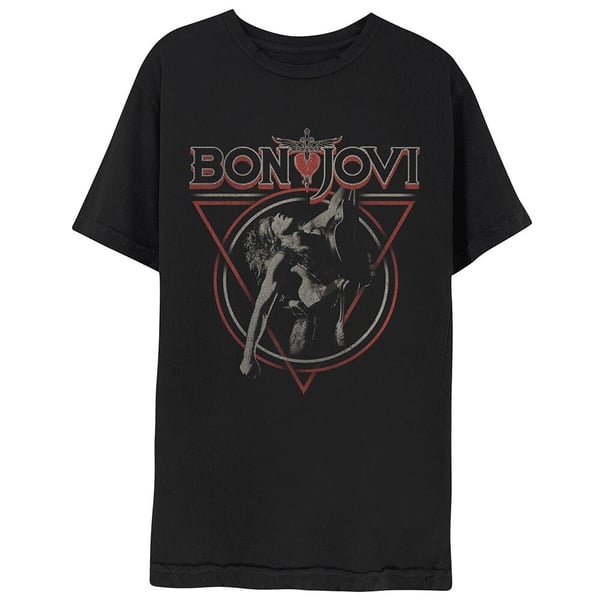 Bon Jovi Unisex T-Shirt: Triangle Overlap (XX-Large)