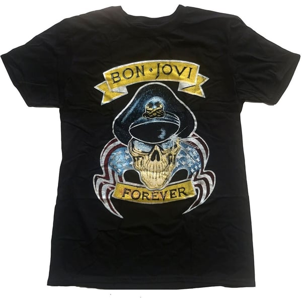 Bon Jovi Unisex T-Shirt: Forever (Small)
