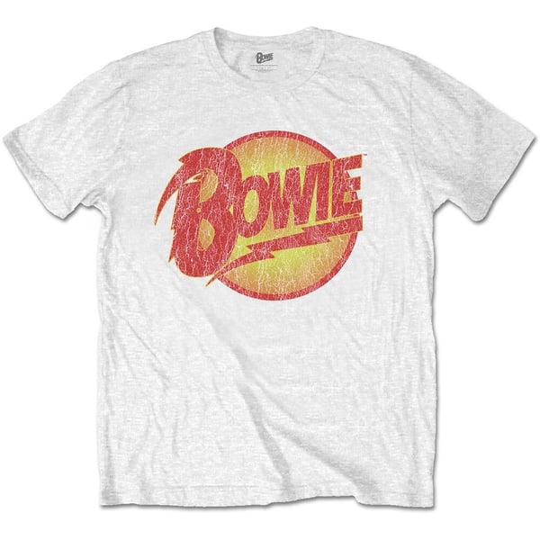 David Bowie Unisex T-Shirt: Vintage Diamond Dogs Logo (XX-Large)