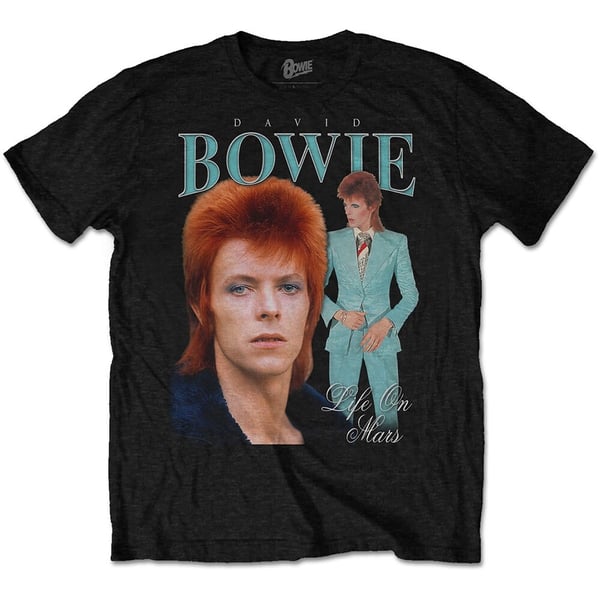 David Bowie Unisex T-Shirt: Life on Mars Homage (Small)
