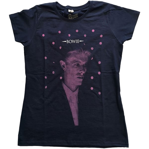 David Bowie Ladies T-Shirt: Dots (X-Small)