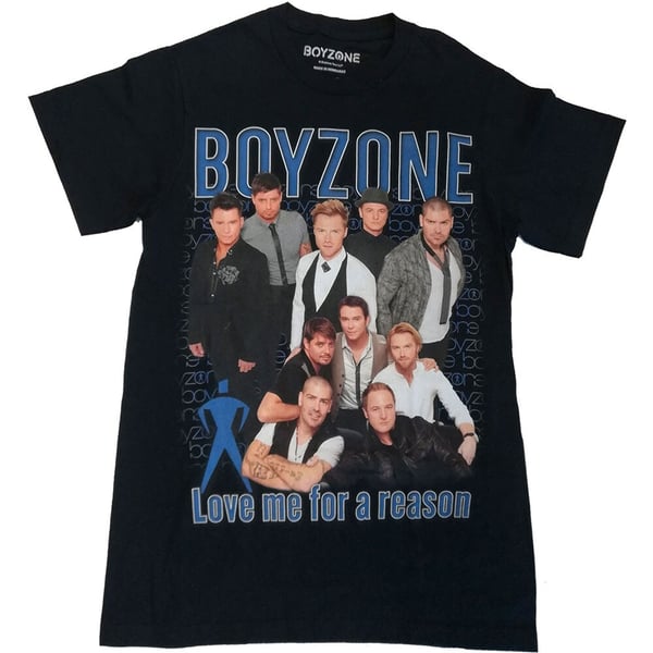 Boyzone Unisex T-Shirt: Love Me For A Reason Homage (Medium)