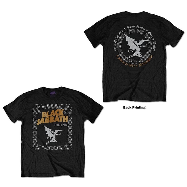 Black Sabbath Unisex T-Shirt: The End Demon (Back Print) (XX-Large)