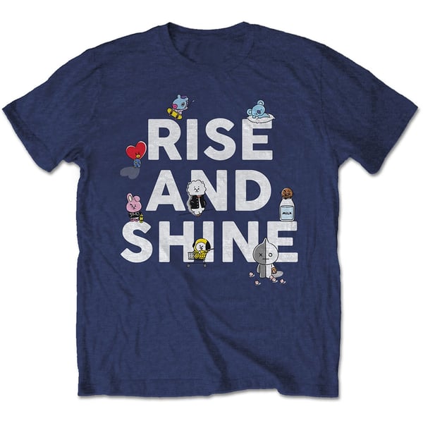 BT21 Unisex T-Shirt: Rise And Shine (Medium)