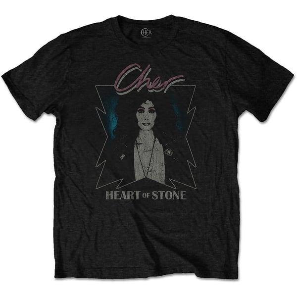 Cher Unisex T-Shirt: Heart of Stone (Small)