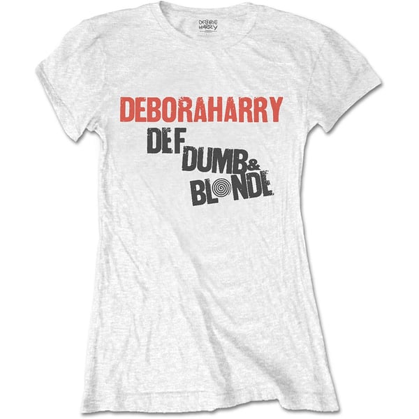 Debbie Harry Ladies T-Shirt: Def, Dumb & Blonde (Large)