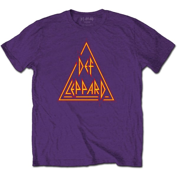 Def Leppard Unisex T-Shirt: Classic Triangle Logo (X-Large)