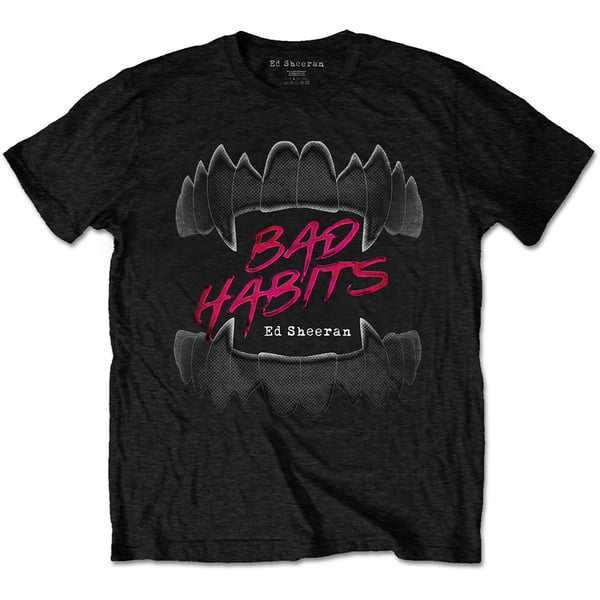 Ed Sheeran Unisex T-Shirt: Bad Habits (Small)