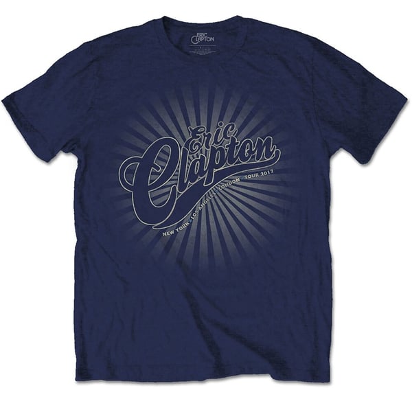 Eric Clapton Unisex T-Shirt: Logo Rays (XX-Large)