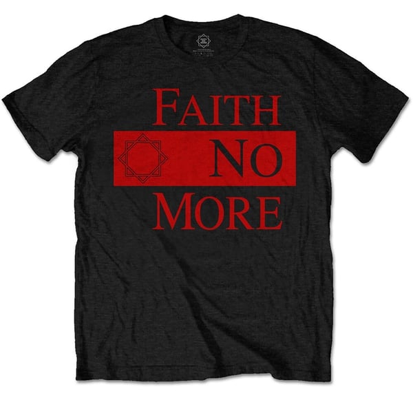 Faith No More Unisex T-Shirt: Classic New Logo Star (Small)