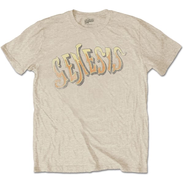 Genesis Unisex T-Shirt: Vintage Logo - Golden (Small)