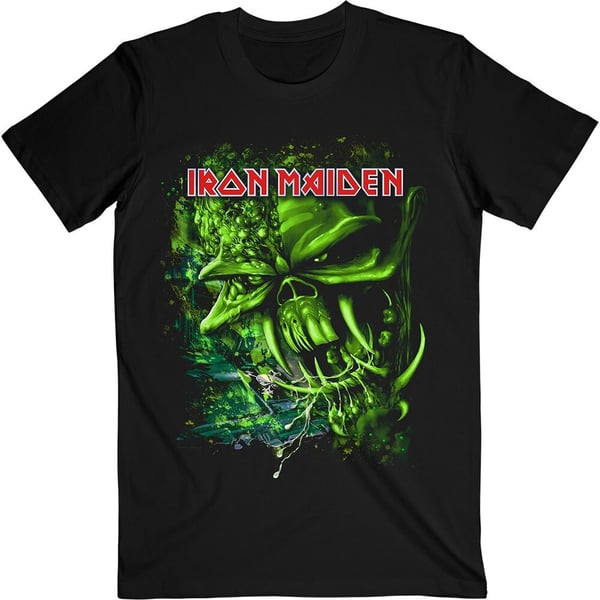 Iron Maiden Unisex T-Shirt: Final Frontier Green (Large)