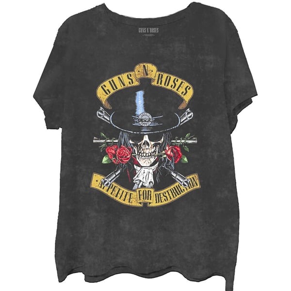 Guns N' Roses Unisex T-Shirt: Appetite Washed (Dip-Dye/Mineral Wash) (XX-Large)