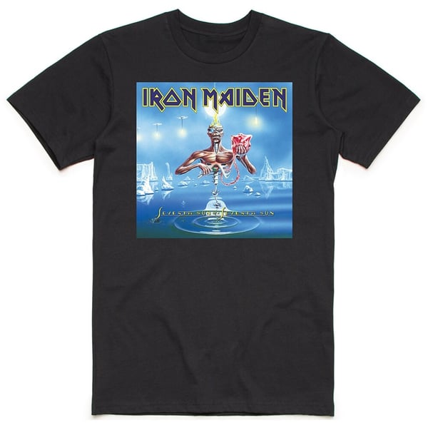 Iron Maiden Unisex T-Shirt: Seventh Son Box (Medium)