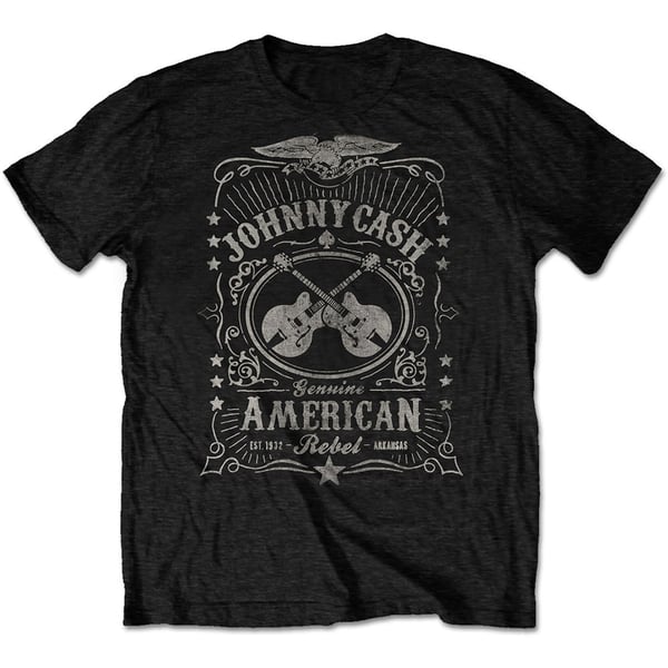 Johnny Cash Unisex T-Shirt: American Rebel (XX-Large)