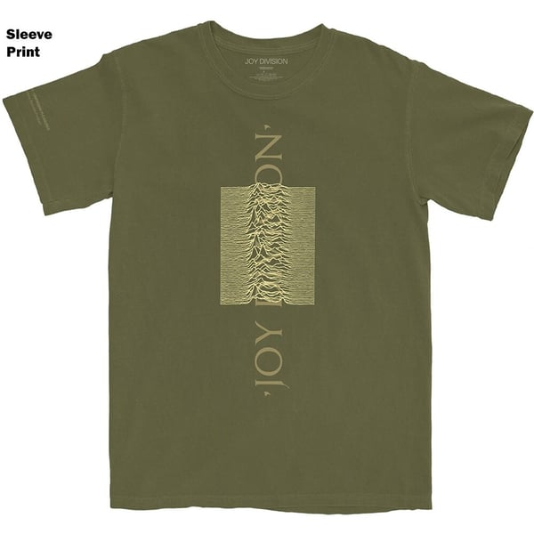 Joy Division Unisex T-Shirt: Blended Pulse (Sleeve Print) (Large)