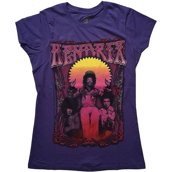 Jimi Hendrix Ladies T-Shirt: Karl Ferris Wheel (Medium)