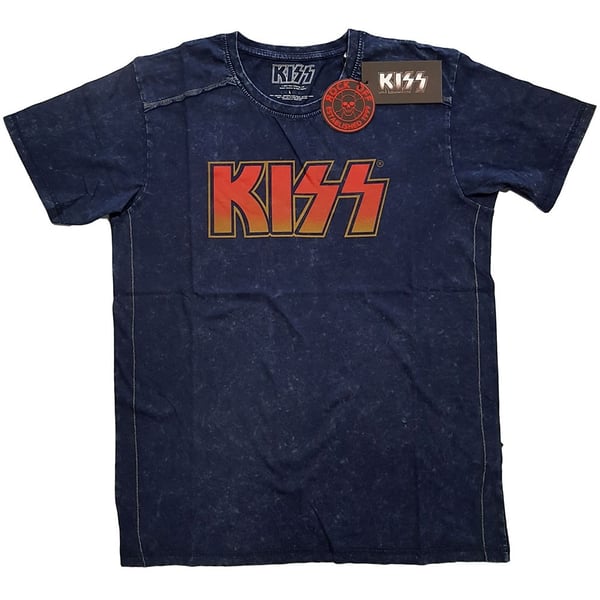 KISS Unisex Snow Wash T-Shirt: Classic Logo (XX-Large)